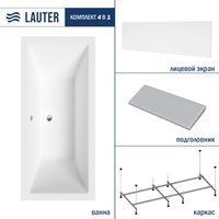 Lauter Oasis 180 21203080 (с каркасом, серым подголовником и белым лицевым экраном)