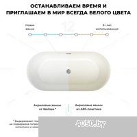 Wellsee clatant 2.0 167x79 231401004 (отдельностоящая ванна белый глянец, экран, ножки, сифон-автома