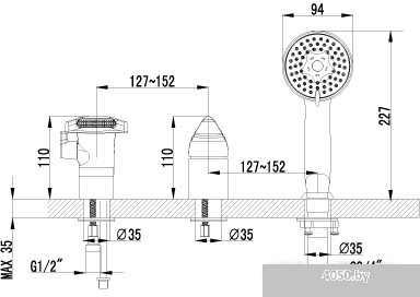 Смеситель Lemark Poseidon [LM4245C]