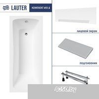 Lauter Bianca 160х70 21207160 (с ножками, серым подголовником и белым лицевым экраном)