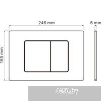 Roxen Egg в комплекте с инсталляцией StounFix Dual Fresh 6 в 1 964215 (кнопка: оружейная сталь)