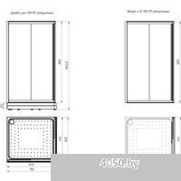 Radomir 100x110 L 1-03-6-1-0-1231 (матовое стекло)