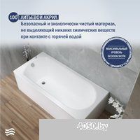 Lauter Haven 160 21202006 (с каркасом, серым подголовн., белым лиц. и торц.экраном)