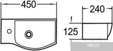 WeltWasser Aisbach 7945 GL-WT L (белый глянец)