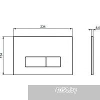 Saniteco KW-9004W в комплекте с инсталляцией + R020467 + R0121A6