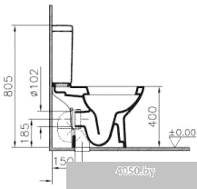 Унитаз Vitra Diana [9816B003-7201]