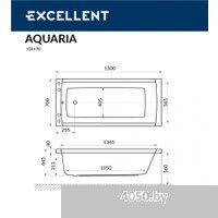 Excellent Aquaria 150x70 (с ножками)