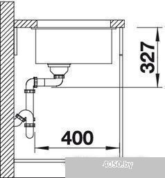 Кухонная мойка Blanco Rotan 400-U (антрацит)
