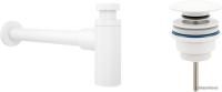 Wellsee Drainage System 182108003 (сифон, донный клапан, матовый белый)