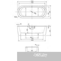 Cezares Slim Central-180-80-60-NERO-SET