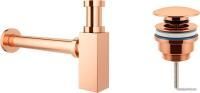 Wellsee Drainage System 182112003 (сифон, донный клапан, розовое золото)