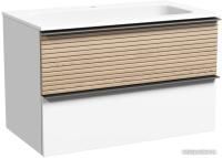Sancos Тумба под умывальник Delta DL80W (дуб светлый/графит)