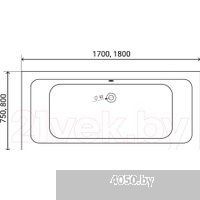 Lauter Olympia 170x75 21100075 (с ножками, лицевым и торцевым экранами)