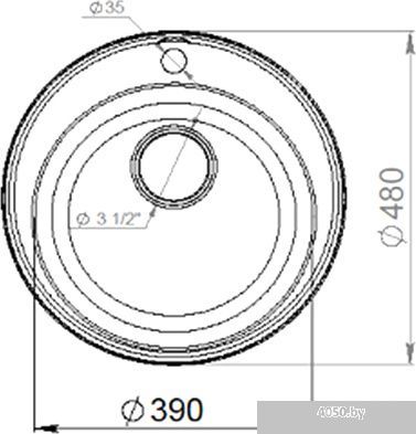 Кухонная мойка GranFest QUARZ Z-08 (серый)