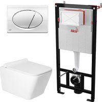 Saniteco KW-9004W в комплекте с инсталляцией + AM101/1120 + M71-BL-01