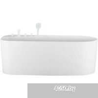 Aquatek Прима 80x170 AQ-1115780 (белый глянцевый, с ножками и сливом)