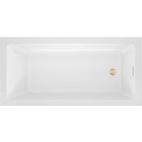 Wellsee FreeDom 2.0 150x80 23300104R (встраиваемая ванна белый глянец, сифон-автомат золото)