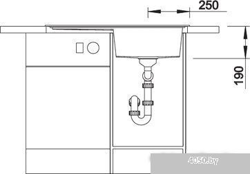 Кухонная мойка Blanco Zenar 45 S (правая, мускат)
