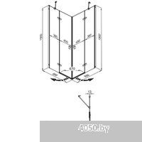 Triton Дельта-Хром 90x90 (без поддона)