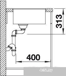 Кухонная мойка Blanco Subline 320-F (антрацит)