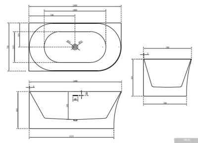 Ванна Abber 150x78 AB9258-1.5 L