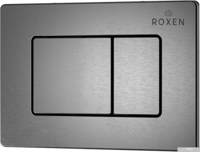 Roxen Cube Bidet One Rimless 6 в 1 StounFix Slim 623444 (оружейная сталь/металл)