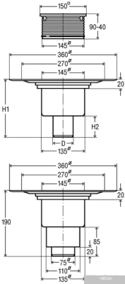 Трап/канал Viega Advantix 557195