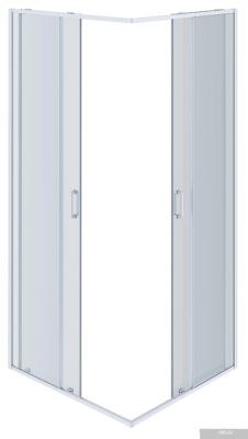 Aquatek AQ ARI KV 10020BL 100x100 (черный/прозрачное стекло)