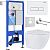Roxen Antares в комплекте с инсталляцией StounFix Dual Fresh 6 в 1 569295 (кнопка: белый глянец)