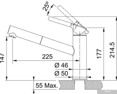 Franke Orbit Pull Out 115.0623.147 (хром/миндаль)