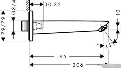 Излив Hansgrohe Logis [71410000]