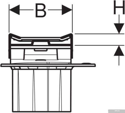Geberit CleanLine20 154.450.00.1 (нержавеющая сталь/черный)