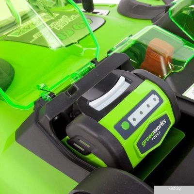 Колёсная газонокосилка Greenworks G40LM49DBK4 (с 1-м АКБ 4 Ah)