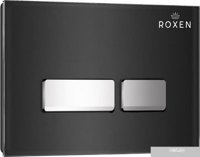 Roxen Simple Compact в комплекте с инсталляцией StounFix Slim 6 в 1 965318 (кнопка: черное стекло)
