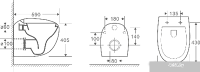 Унитаз WeltWasser Jeckenbach 004 GL-WT (белый глянец)