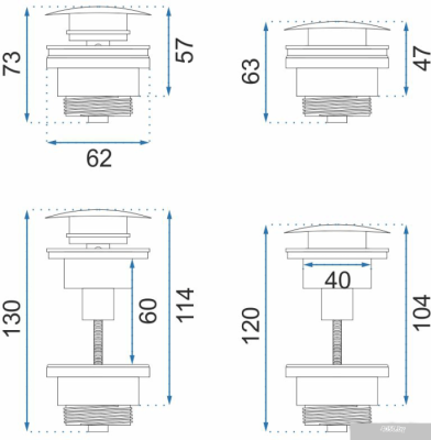 Rea Klik-Klak A5215 (черный матовый)
