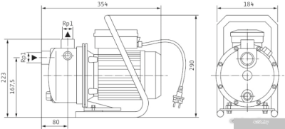 Насос Wilo Jet WJ 203 (1~230 В)