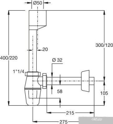 Сифон Bonomini 2126CP32B0