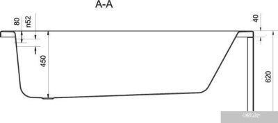 Ванна Cersanit Nike 170x70