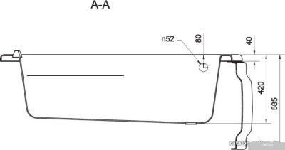 Ванна Cersanit Joanna 140x90R (с экраном и каркасом)