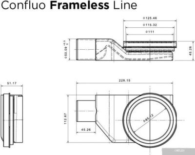 Pestan Confluo Frameless Line 450 13701202