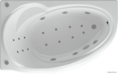 Ванна Aquatek Бетта 170х97 с гидромассажем Стандарт (левая)