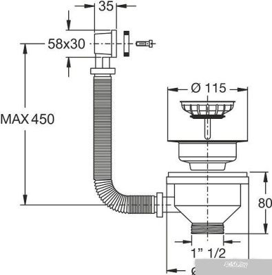 Донный клапан Bonomini 1972LX64B0