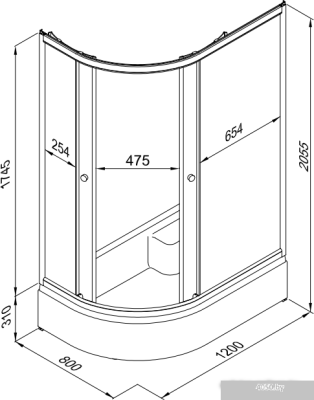 Triton Коралл В1 120x80 R (мозаика)