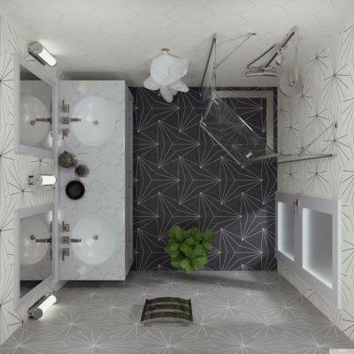 Triton Сигма Хром А1 90х90 без поддона (прозрачное стекло)