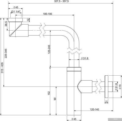 Wellsee Drainage System 182128000 (матовый белый)