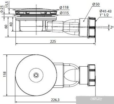 Radaway R400W Slim Black