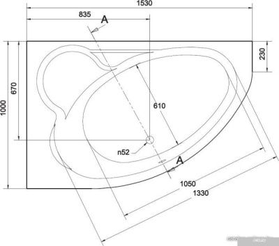 Ванна Cersanit Kaliope 153x100