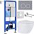 Roxen Antares 530185-01 в комплекте с инсталляцией StounFix Dual Fresh 6 в 1 966332 (кнопка: серый б