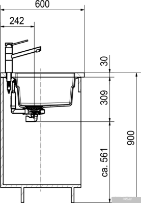 Кухонная мойка Franke Kubus 2 KNG 110-37 125.0528.629 (миндаль)